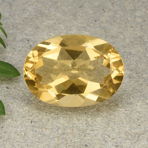 5.52ct 天然 浅金色 黄水晶, 椭圆形, VVS-VS