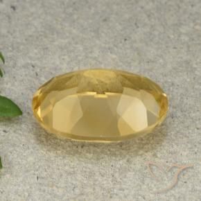 5.52克拉天然黄水晶，椭圆形，VVS-VS