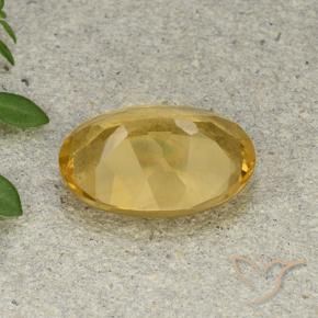 4.67克拉天然黄水晶，椭圆形，VVS-VS