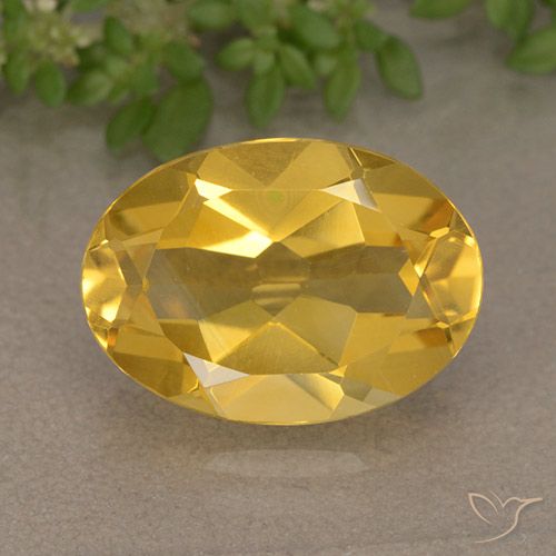 5.01ct 天然 金橙色 黄水晶, 椭圆形, VVS-VS