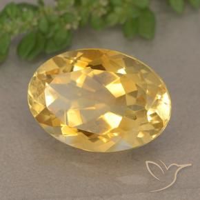5.65克拉天然黄水晶，椭圆形，VVS
