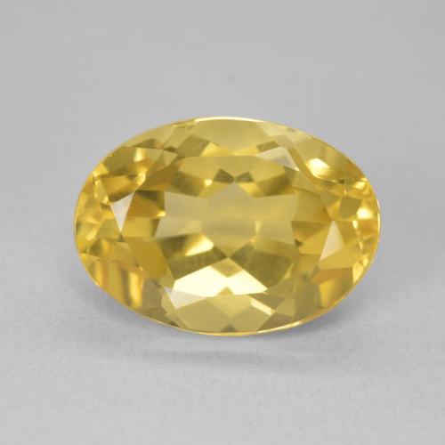 6.51ct 天然 中金 黄水晶, 椭圆形, VVS