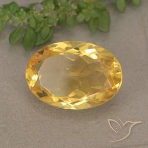 4.72克拉天然黄水晶，椭圆形，VVS