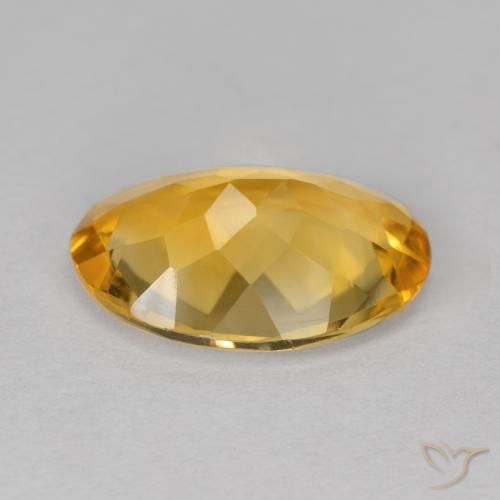 4.19克拉天然黄水晶，椭圆形，VVS-VS