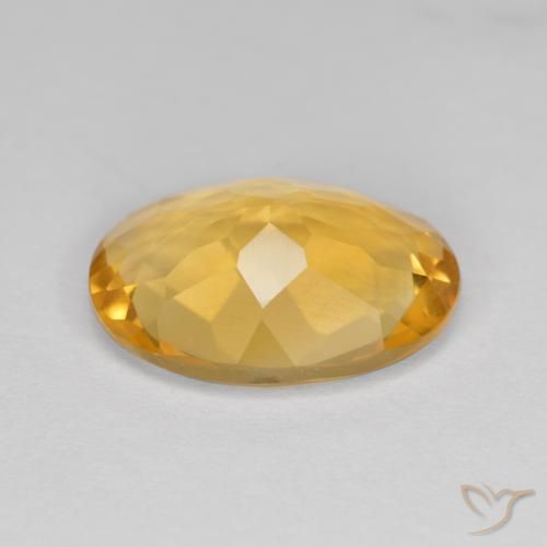 4.01克拉天然黄水晶，椭圆形，VVS-VS
