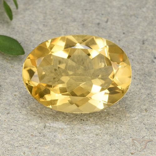 4.68ct 天然 金橙色 黄水晶, 椭圆形, VVS-VS