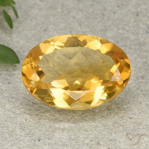 5.05ct 天然 中金 黄水晶, 椭圆形, VVS-VS