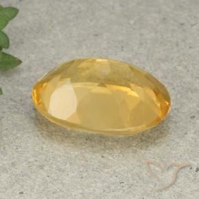 5.20克拉天然黄水晶，椭圆形，VVS-VS