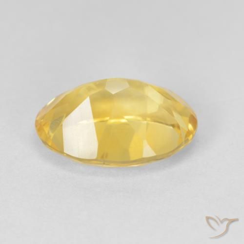 5.10克拉天然黄水晶，椭圆形，VVS-VS