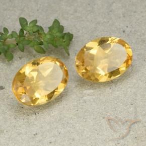 9.43克拉天然黄水晶，椭圆形，VVS-VS
