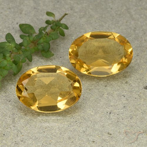 8.97ctw 天然 金橙色 黄水晶, 椭圆形, VVS-VS