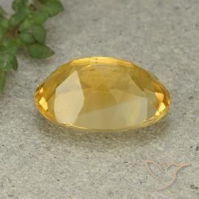 5.30克拉天然黄水晶，椭圆形，VVS-VS