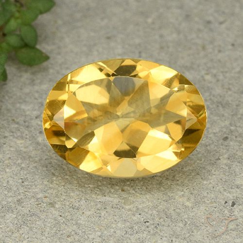 4.93ct 天然 金橙色 黄水晶, 椭圆形, VVS-VS