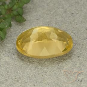 5.59克拉天然黄水晶，椭圆形，VVS-VS
