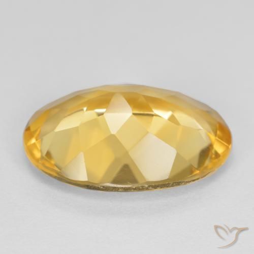 4.63克拉天然黄水晶，椭圆形，VVS-VS