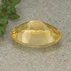 5.41克拉天然黄水晶，椭圆形，VVS-VS