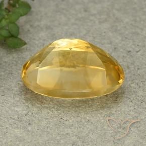 5.77克拉天然黄水晶，椭圆形，VVS-VS