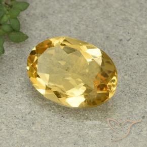 4.52克拉天然黄水晶，椭圆形，VVS-VS