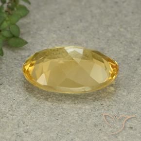 4.52克拉天然黄水晶，椭圆形，VVS-VS
