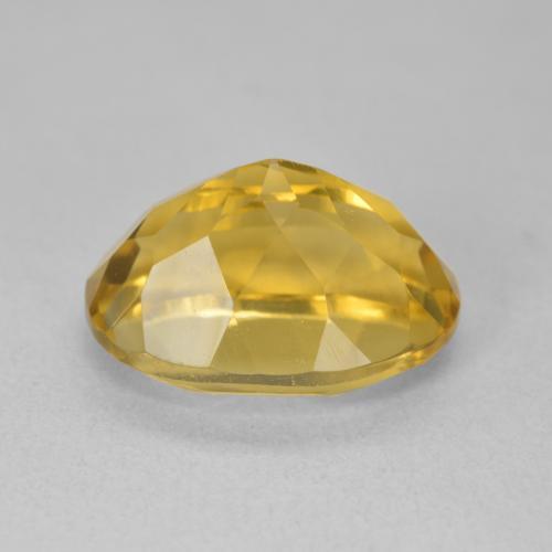 6.48克拉天然黄水晶，椭圆形，VVS-VS