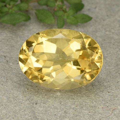 6.07ct 天然 金色 黄水晶, 椭圆形, VVS-VS