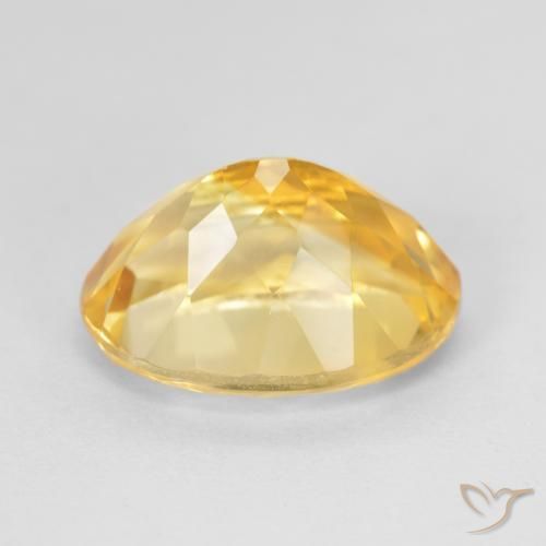 6.40克拉天然黄水晶，椭圆形，VVS-VS