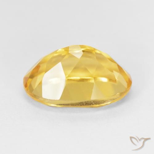 6.22克拉天然黄水晶，椭圆形，VVS-VS