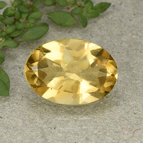 5.32ct 天然 金橙色 黄水晶, 椭圆形, VVS-VS