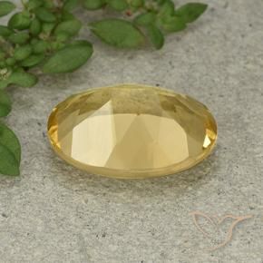 5.32克拉天然黄水晶，椭圆形，VVS-VS