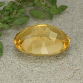 5.91克拉天然黄水晶，椭圆形，VVS-VS