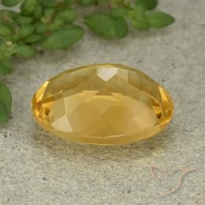 5.94克拉天然黄水晶，椭圆形，VVS