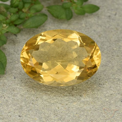 5.15ct 天然 中金 黄水晶, 椭圆形, VVS