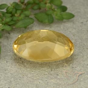 5.15克拉天然黄水晶，椭圆形，VVS