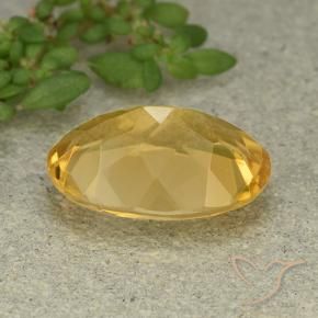 4.83克拉天然黄水晶，椭圆形，VVS