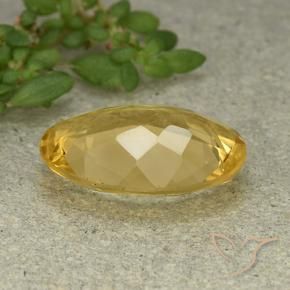 3.99克拉天然黄水晶，椭圆形，VVS