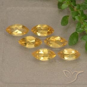 1.33克拉天然黄水晶，榄尖形，VS