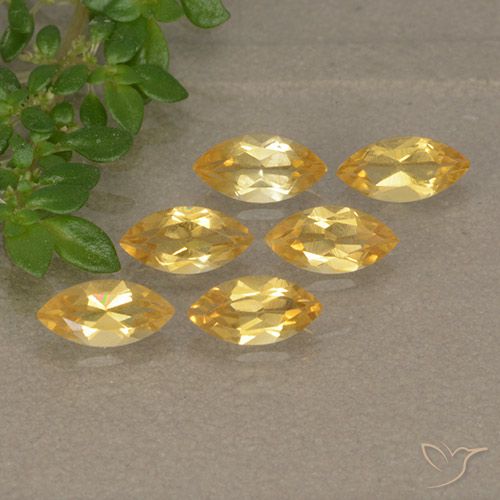 1.33ctw 天然 亮金 黄水晶, 榄尖形, VVS-VS