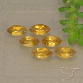1.66克拉天然黄水晶，榄尖形，VVS-VS