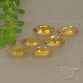 1.66克拉天然黄水晶，榄尖形，VVS-VS