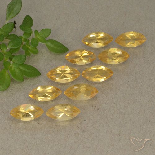 2.17ctw 天然 黄金色 黄水晶, 榄尖形, VVS-VS