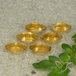 1.54克拉天然黄水晶，榄尖形，VVS-VS