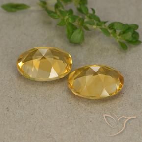 4.59克拉天然黄水晶，椭圆形，VVS-VS