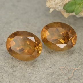 3.45克拉天然黄水晶，椭圆形，VVS-VS
