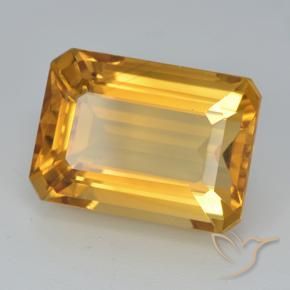 8.15克拉天然黄水晶，八边形，VVS