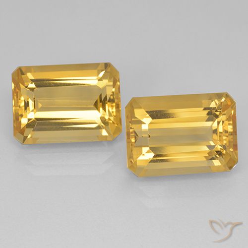 15.59ctw 天然 深金橙色 黄水晶, 祖母绿式切割, VVS-VS