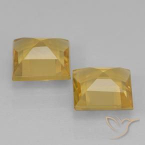 1.75克拉天然黄水晶，正方形，VVS-VS