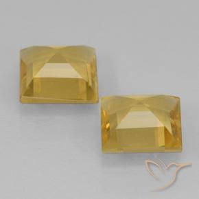 1.83克拉天然黄水晶，正方形，VVS-VS