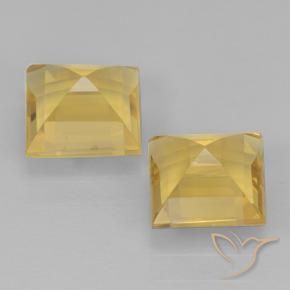 1.99克拉天然黄水晶，正方形，VVS-VS