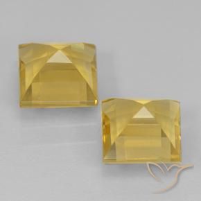 2.05克拉天然黄水晶，正方形，VVS-VS