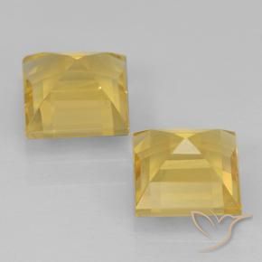 2.28克拉天然黄水晶，正方形，VVS-VS